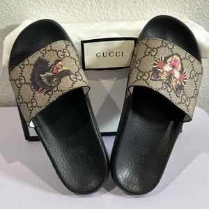 Gucci Kids Sandals with Black and Brown Design